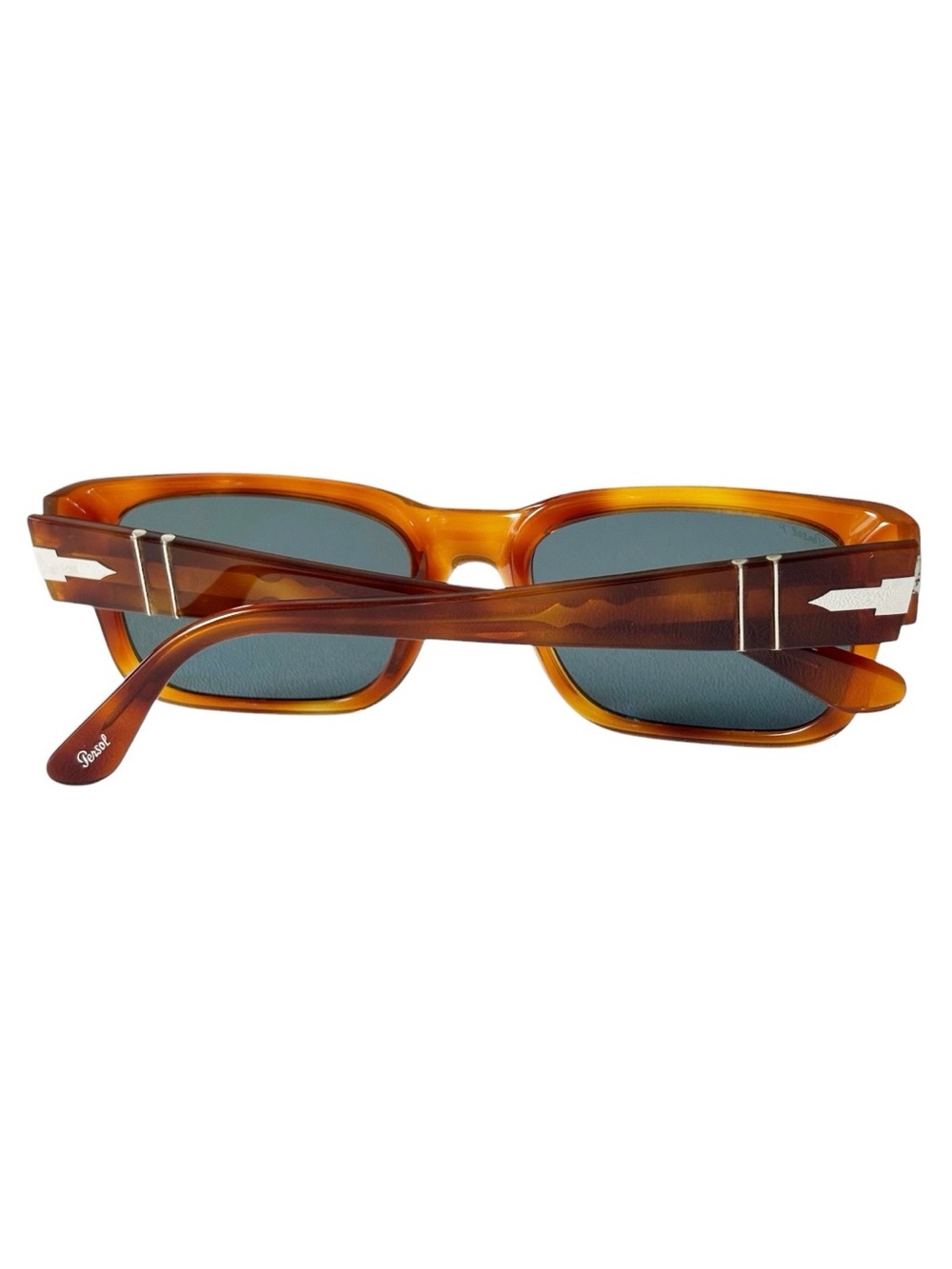 Persol Polarized Dark Blue Tint Rectangular PO3315-S Unisex Sunglasses | 55.19.1 - Picture 5 of 16